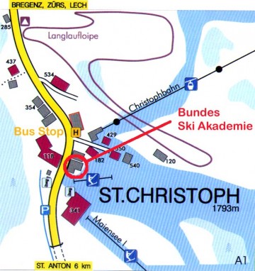 map of St. Christoph