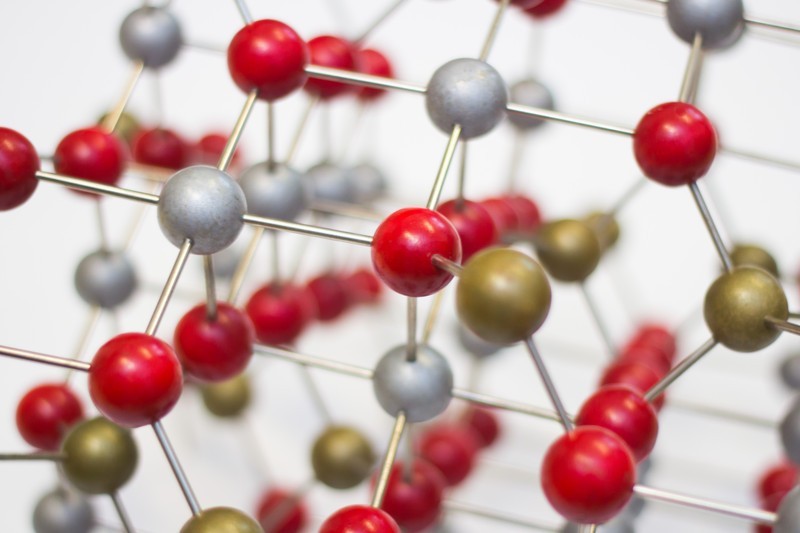 The Fe3O4 crystal structure