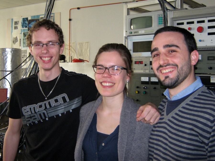 New students Jessi, Jakub and Michele.