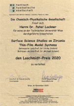 Loschmidt Prize Certificate
